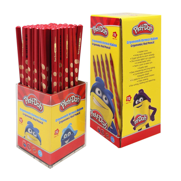 play doh kirmizi kalem oluklu kopya kalemi kk015 72 li paket 382519.jpg