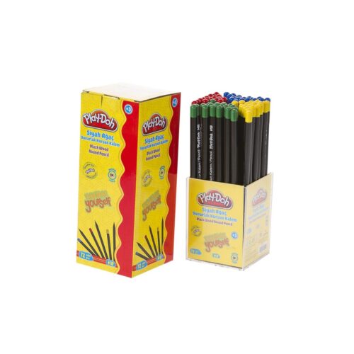 Play-Doh Play-Kk009 Siyah Yuvarlak Kurşun Kalem (72 Li Paket)