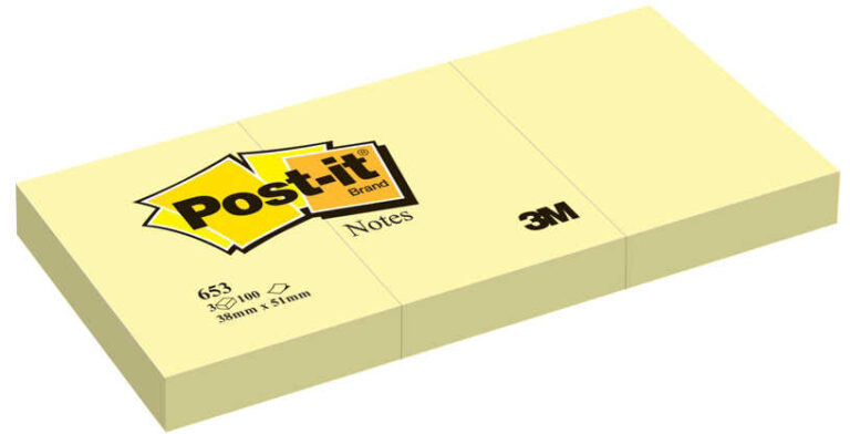 post it yapiskanli not kagidi 3 blok 100 yaprak 38x51mm sari 653 4 kocan 237924.jpg
