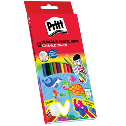Pritt 12 Renk Silinebilir Mum Boya Hediyeli 1433960
