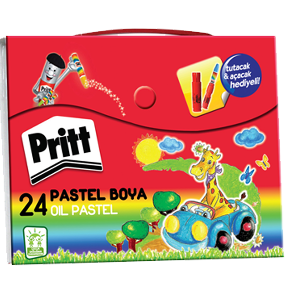 pritt pastel boya 24 renk canta 1048064 56366.png