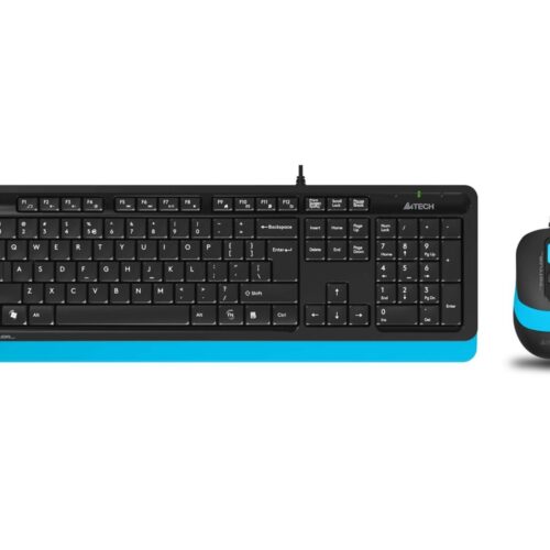 Q TR Usb Multimedia Kablolu Klavye Mouse Seti Mavi F1010