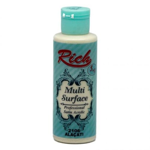 Rich Multi Surface Profesyonel Saten Akrilik Boya 120 Cc Alaçatı 2106