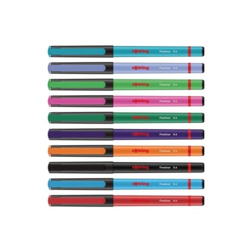 Rotring Liner Keçe Uçlu Kalem 0,4 Mm 10 Renk Blister 2166220