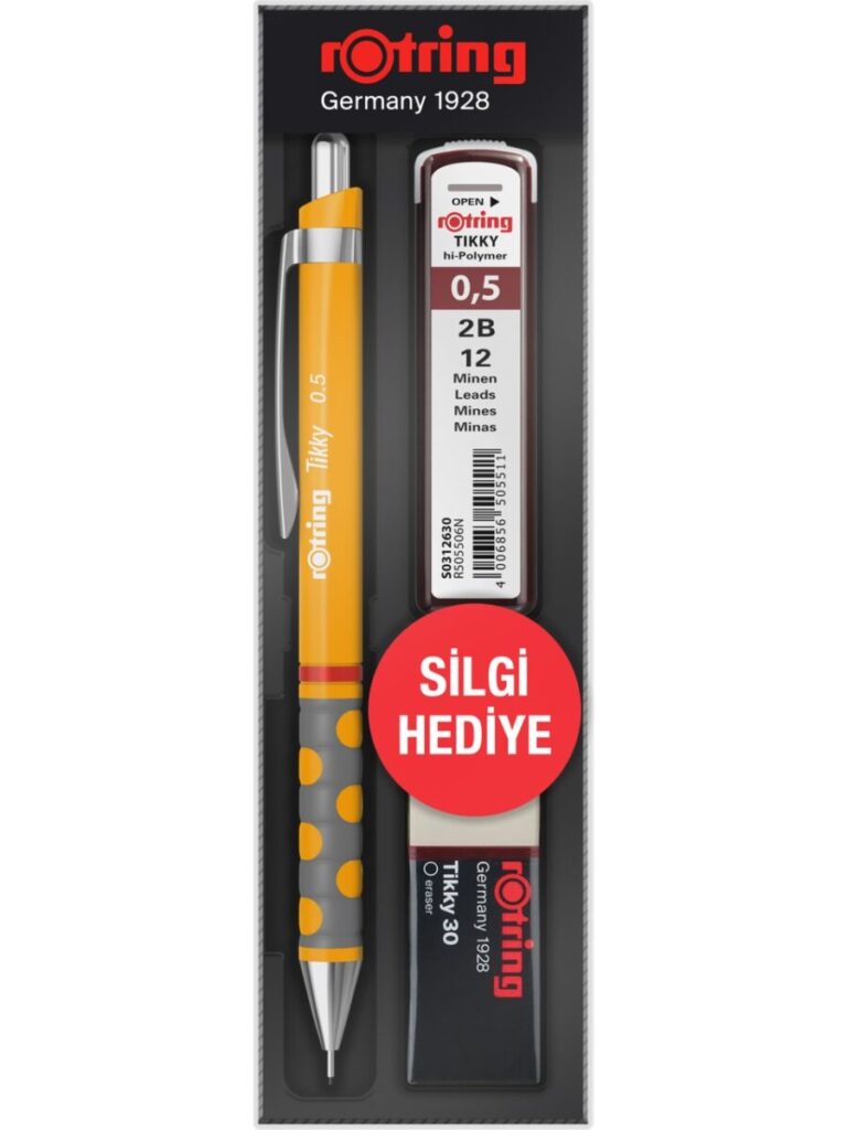 rotring okul seti tikky rd 0 5 min silgi hediyeli mango turuncu 491331.jpg