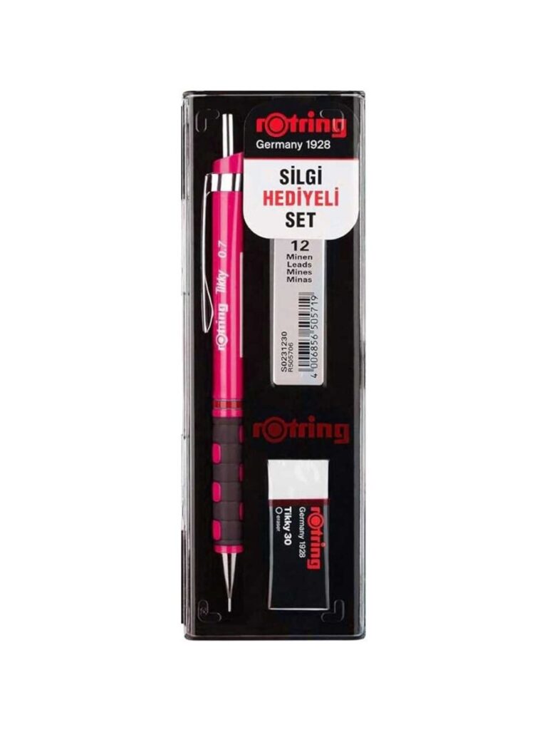 rotring okul seti tikky rd 0 7 min silgi hediyeli ahududu pembe 491333.jpg