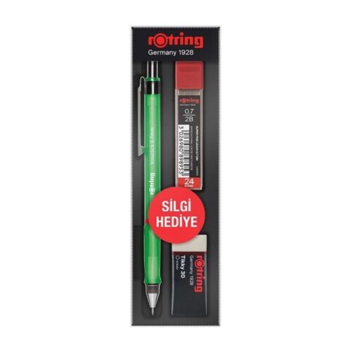 Rotring Okul Seti Visuclick Versatil Kalem /Min Silgi 0.7 Mm Opak Yeşil Ro-Vk07