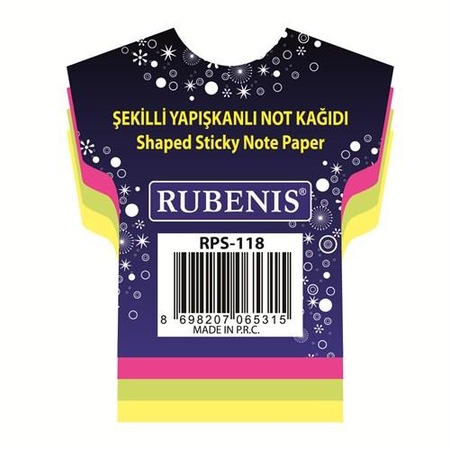 rubenis rps 118 yapiskanli not kagidi tisort desenli fosforlu 4 renk 12 kocan 237969.jpg