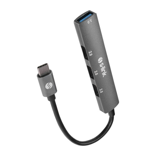Sw-U324 3-Usb2.0, 1-Usb3.0 Type-C Metal Usb Çoklayıcı Hub