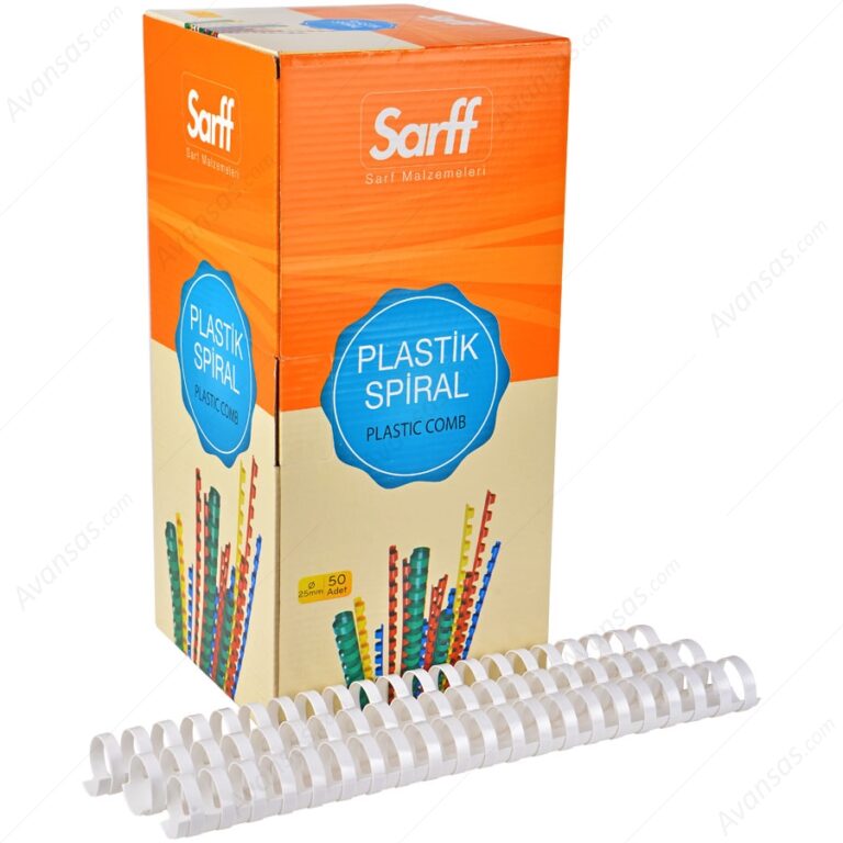 sarff plastik spiral 32 mm beyaz (50 li paket)