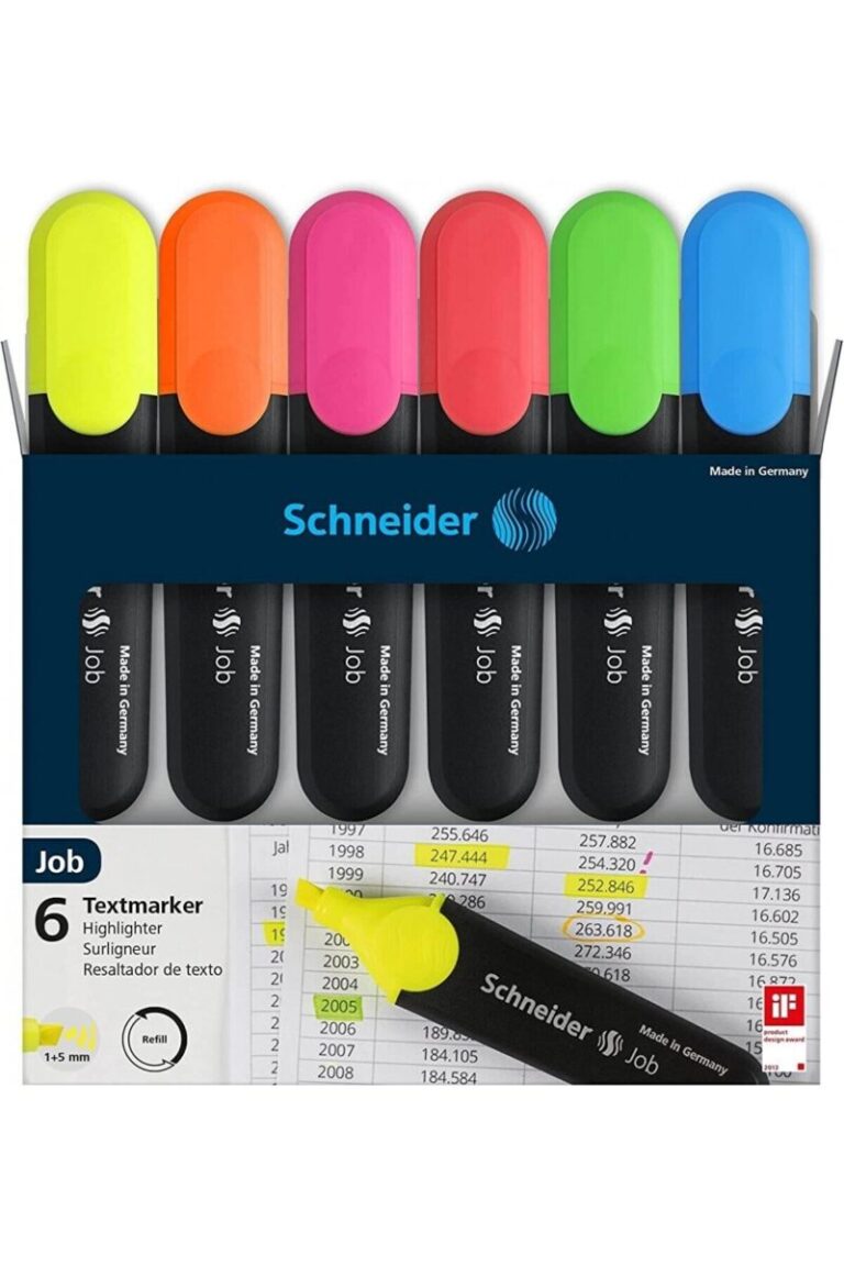 schneider fosforlu kalem job 6 li karton kutu 115096 429727.jpg
