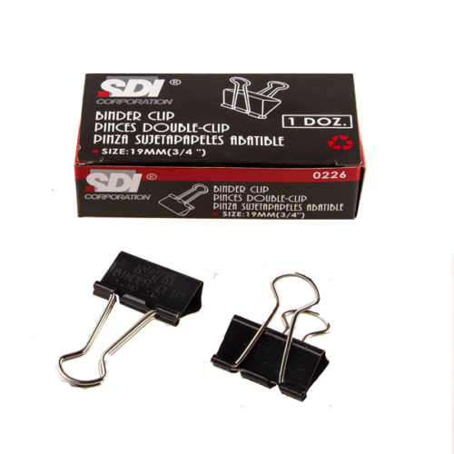 Sdi 0226 Double Metal Klips 19 Mm (12 Li Paket)