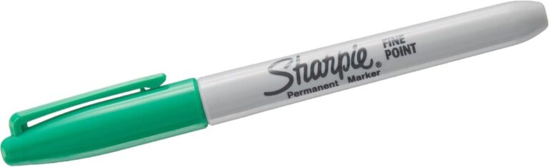 sharpie fine permanent markor yuvarlak uc yesil 477412.jpg