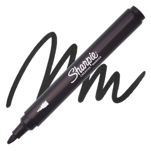 Sharpie Akrilik Markör Kalem Yuvarlak Uç Siyah Sh-2218123 (6 Lı Paket)