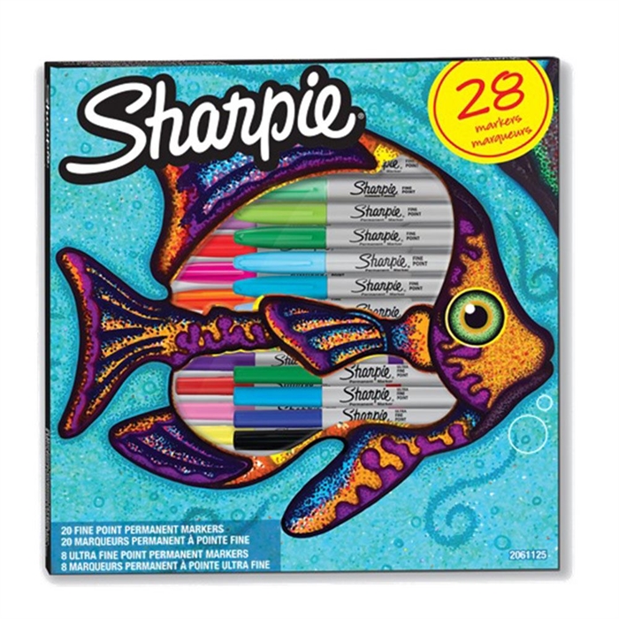 sharpie markor permanent fine kalem seti 28 li balik 2061125 304762.jpg