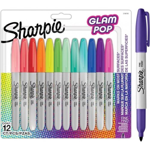 Sharpie Permanent Markör Kalem Fine Glam Pop 12 Renk 2198780