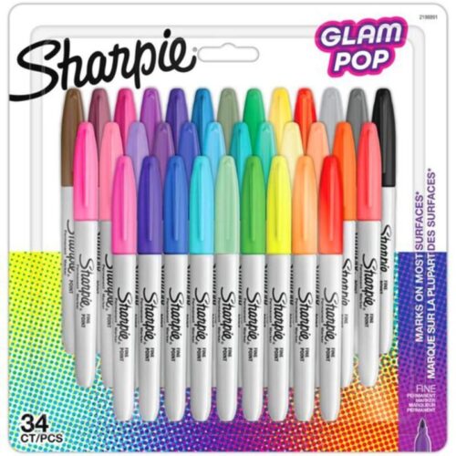 Sharpie Permanent Markör Kalem Fine Glam Pop 34 Renk 2198891