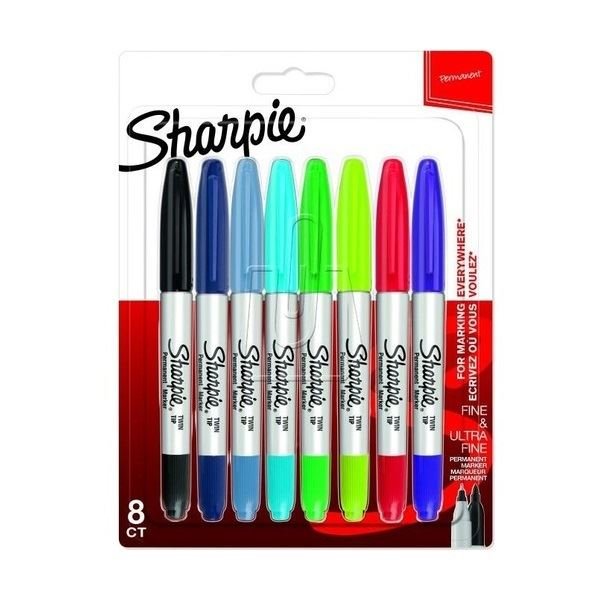 sharpie permanent markor kalem twin tip karisik renk 8 li 241658.jpg