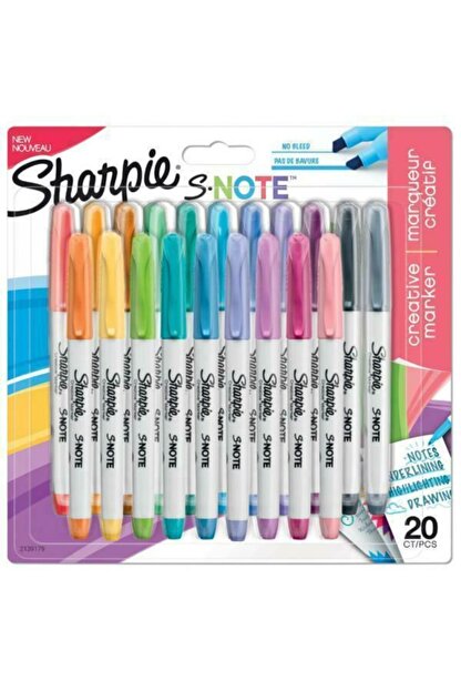 sharpie snote kreatif markor kalem karisik 20 renk 2139179 380823.jpg