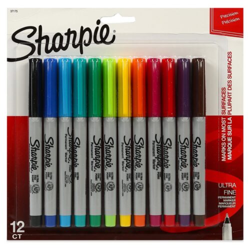 Sharpie Ultra Fine Permanent Markör Ultra Fine Uç Kalem Karışık 12 Li Bl Sh-2065408