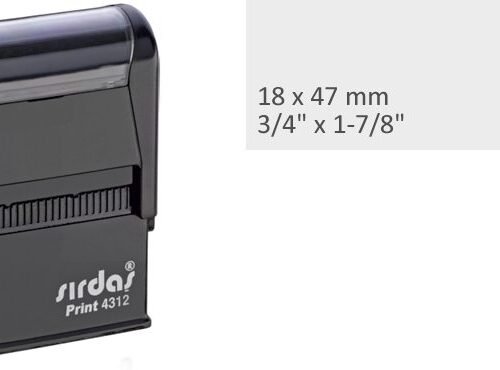 Sırdaş 4314 Standart Boş Kaşe Otomatik 30X70Mm