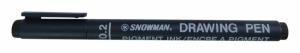 snowman ft 700d teknik cizim kalemi drawing pen 0 2 mm siyah 12 li kutu 231924.jpg