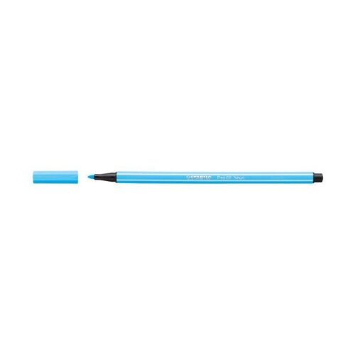 Stabilo 68/031 Keçe Uçlu Boya Kalemi 1 Mm Kalın Uçlu Fosforlu Mavi (10 Lu Kutu)