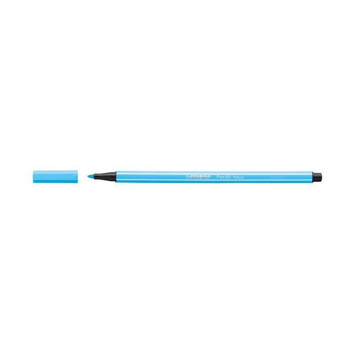 stabilo 68 031 kece uclu boya kalemi 1 mm kalin uclu fosforlu mavi 10 lu kutu 231952.jpg