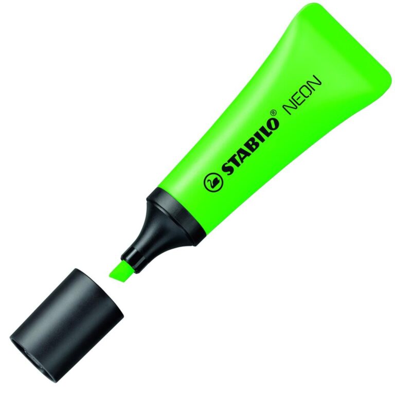 stabilo 72 33 fosforlu kalem neon yesil 10 lu kutu 238069.jpg