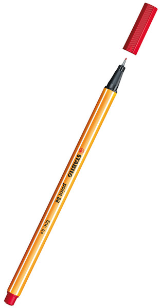 stabilo 88 040 kece uclu ince kalem 88 point 0 4 mm fosforlu kirmizi 10 lu kutu 231953.jpg