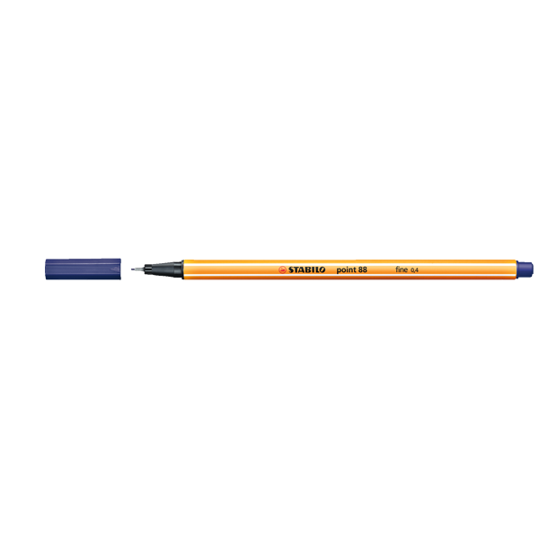 stabilo 88 22 ince uclu keceli kalem 88 point 0 4 mm gece mavisi 10 lu kutu 238090.png