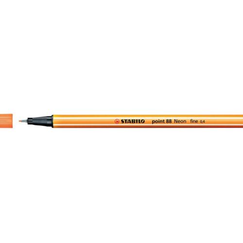 Stabilo 88/30 İnce Uçlu Keçeli Kalem 88 Point 0.4 Mm Açık Alev Kırmızısı (10 Lu Kutu)