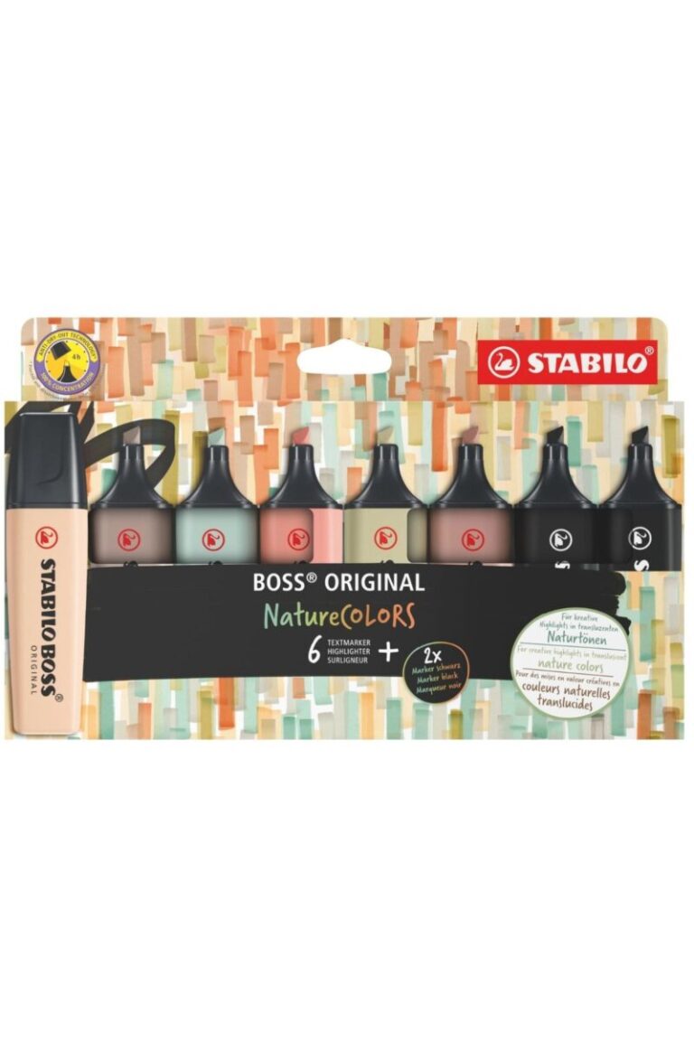 stabilo fosforlu kalem boss naturecolors 8pcs wallet 70 8 2 1 469525.jpg