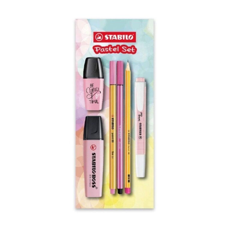 stabilo fosforlu kalem isaret kalemi boss original 2 5 mm kesik uc tek renk pastel set pembe 70 129 6 6 li paket 455693.jpg