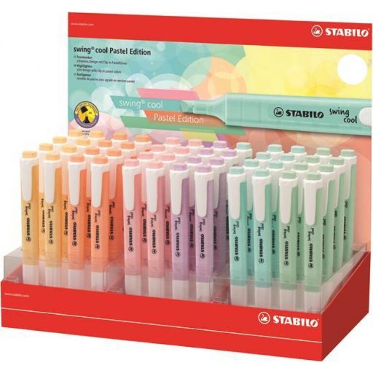 stabilo fosforlu kalem swing cool pastel 6 renk 48 li stant 275 48 8 364714.jpg