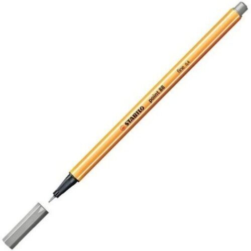 Stabilo Fineliner Point 88 İnce Keçe Uçlu Kalem 88 Point 0.4 Mm Sıcak Gri 88/93 (10 Lu Paket)