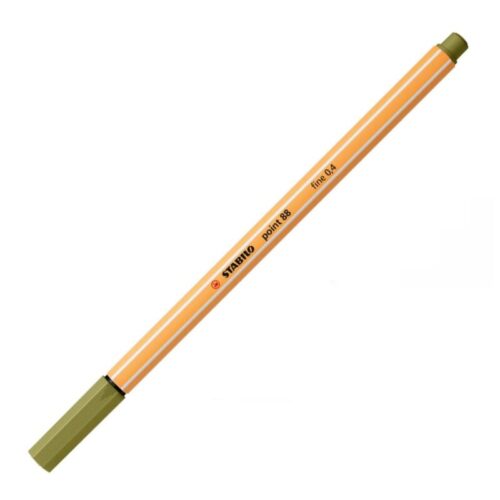 Stabilo Fineliner Point 88 İnce Keçe Uçlu Kalem 88 Point 0.4 Mm Yosun Yeşili 88/35 (10 Lu Paket)