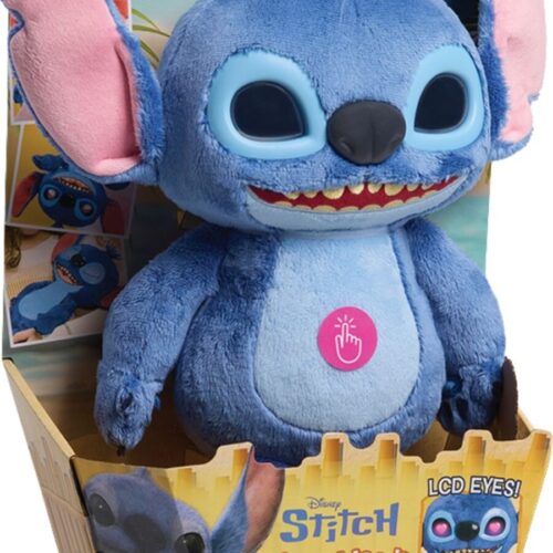 Stitch Sesli ve Işıklı Disney Stitch İnteraktif Peluş Oyuncak 36 Cm ttc52000