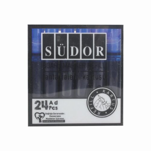 Südor Tahta Kalemi Kartuşu Mavi (24 Lü Paket)