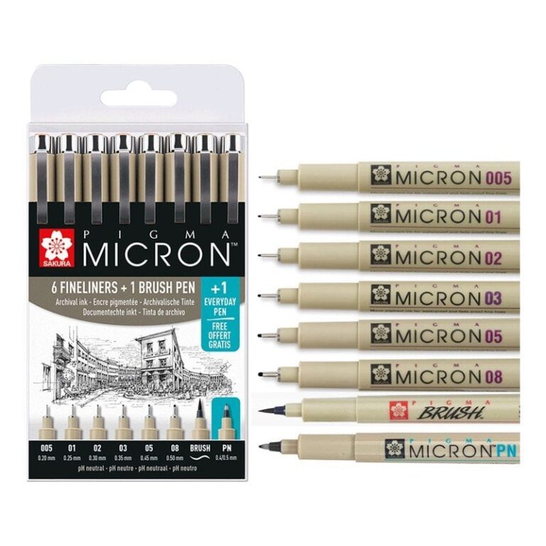 talens sakura pigma micron teknik ve illustrasyon cizim kalem seti 7 1 set 520568.jpg