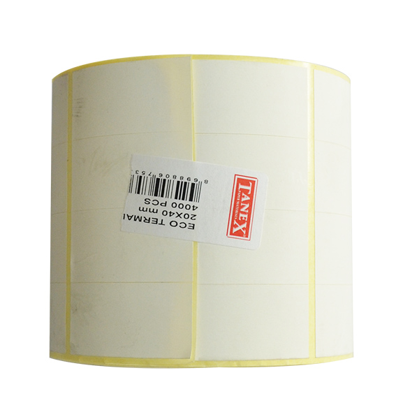 tanex barkod etiketi termal eco 20x40 mm 25 mm cap 4000 li 4 lu 6 li paket 231993.jpg