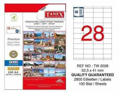 tanex lazer etiket 052 041 tw 2028 tw2028las10100 160104.jpg