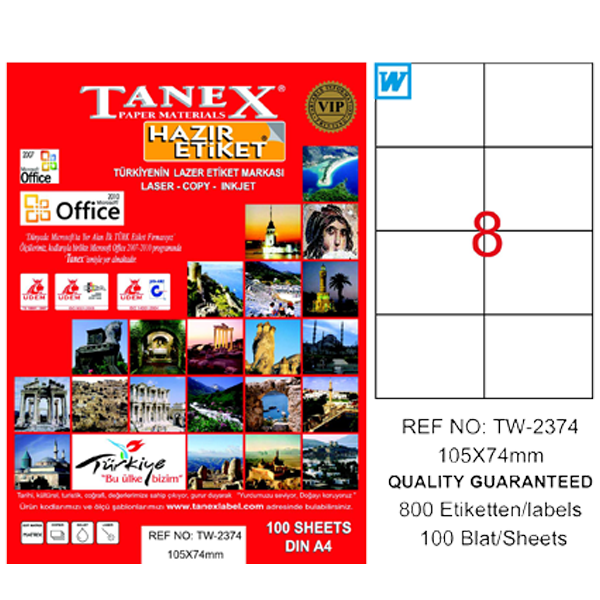 tanex lazer etiket 105 074 tw 2374 tw2374las10100 57360.png