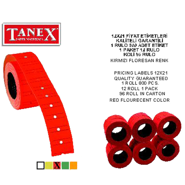 tanex makine etiketi 12 21 cizgili fos kirmizi 6 li 1 paket 6 adet tnx1221530800 142489.png