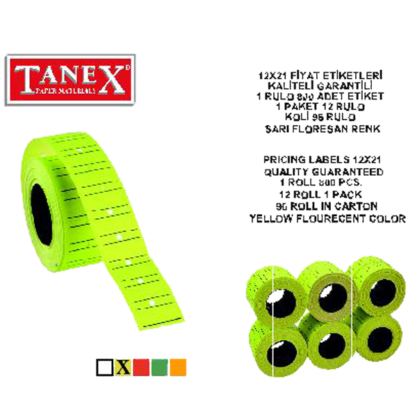tanex makine etiketi 12 21 cizgili fos sari 6 li 1 paket 6 adet tnx1221550800 146049.png