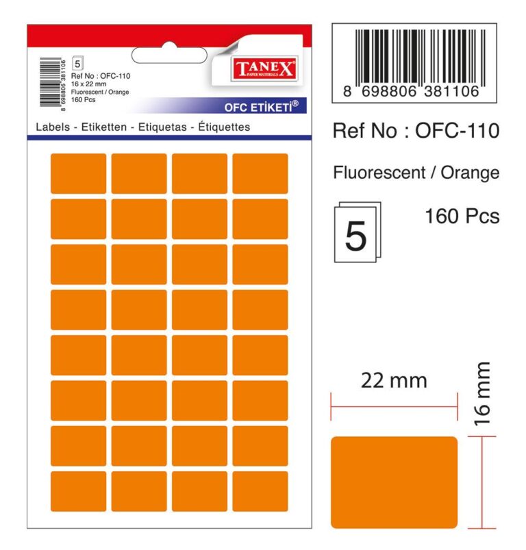 tanex ofc 110 ofis etiketi fosforlu turuncu 1105705 382708.jpg