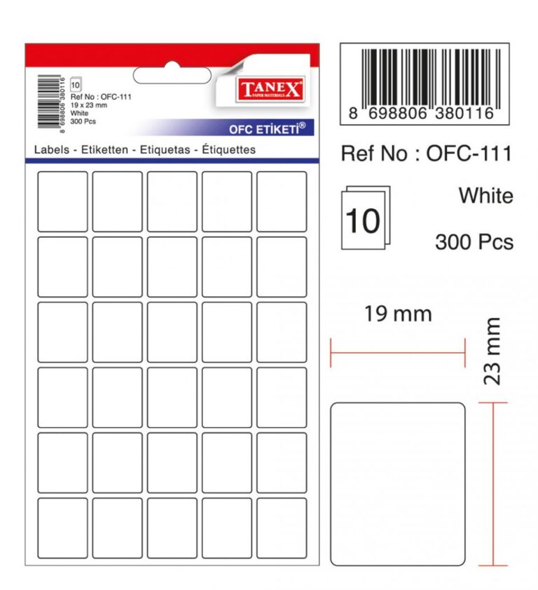 tanex ofc 111 ofis etiketi posetli 19x23 mm beyaz 10 lu paket 232009.jpg
