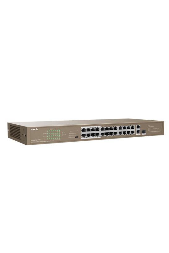 tenda tef1126p 24 250w 24 port poe 10 100 switch celik kasa rack mount 465707.jpg