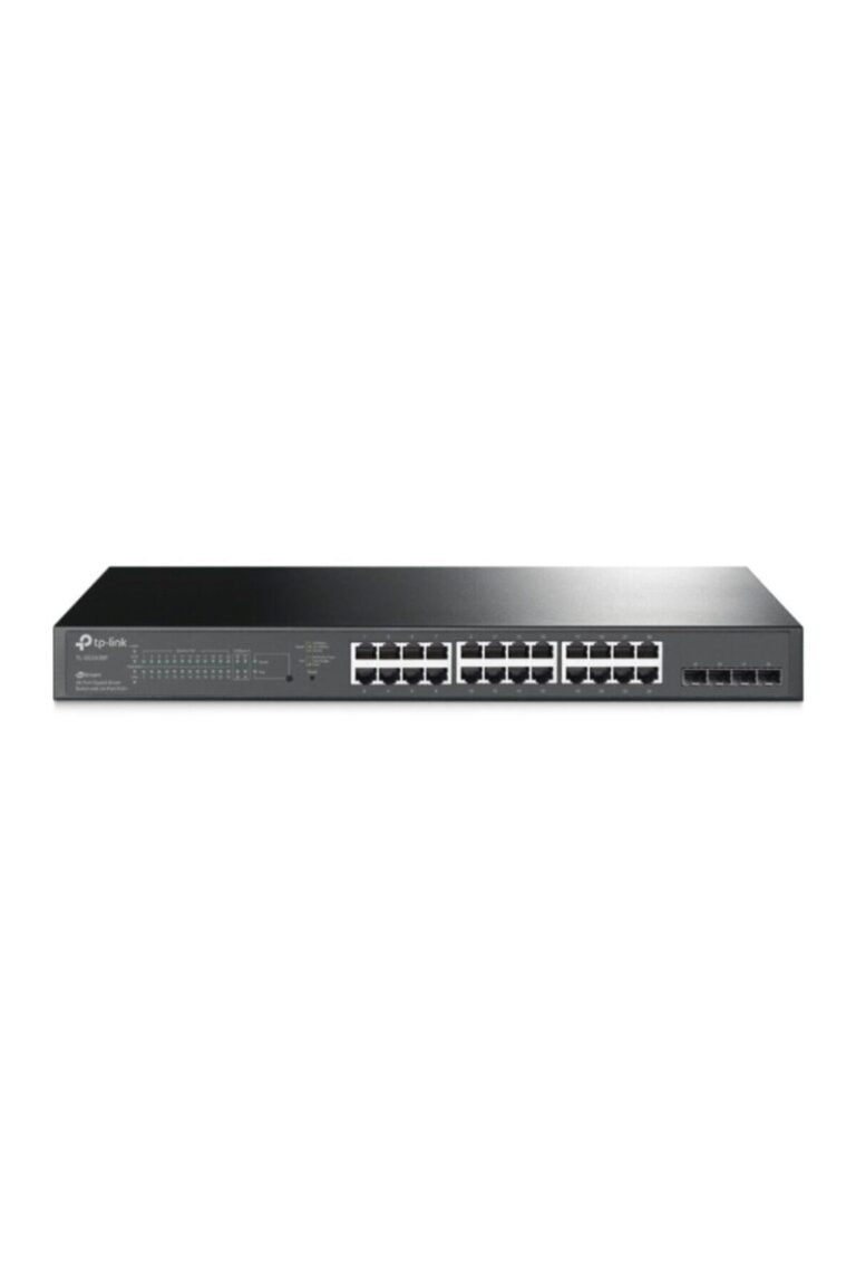 tl sg2428p 24 port 10 100 1000 poe switch 4 port sfp celik kasa rack mount 415195.jpg