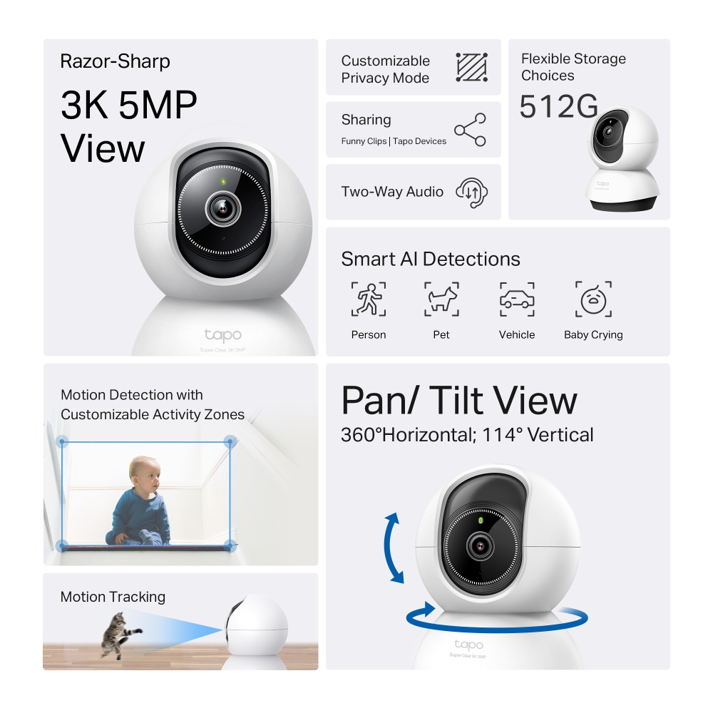 tp link tc74 pan tilt ai ev guvenligi wi fi kamera 514475.jpg tp link tc74 pan tilt ai ev guvenligi wi fi kamera 514475.jpg